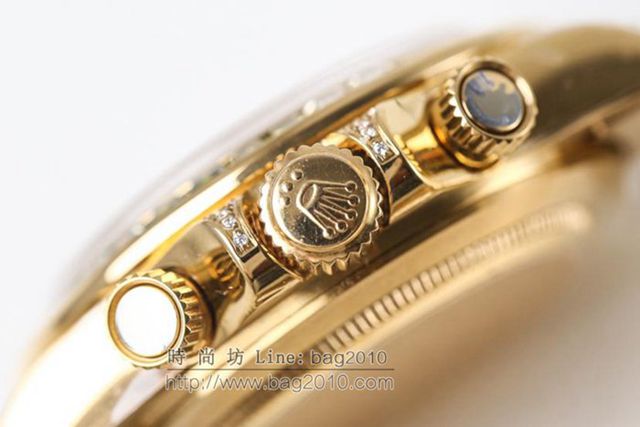 勞力士手錶 Rolex全新彩虹圈迪通拿Daytona 緞紋字面 Rolex高端男士腕表  hds1052